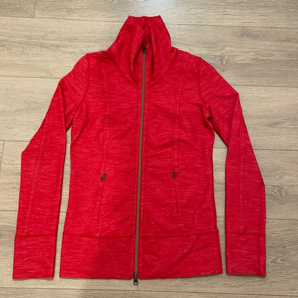 Lululemon Warm-Up Jacket - Heather Red - Size 4
